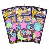 Robetoy Glow in the dark självlysande Stars Smileys 9st rest 1