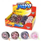 BarnLeksaker 26465 Jojo Yoyo Jo-jo Yo-Yo Trissa metall med ljus Välj Färg