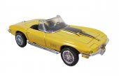 Leksaker Bilar 1:43 Cars metall USA City Cruiser 10.Chevrolet Corvette Gul