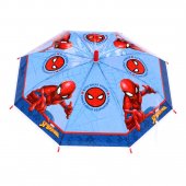 Marvel Spiderman Umbrella Paraply 70cm i diameter SP7204 Rött handtag