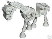 LEGO Figur Djur  - Skelett Spöke Häst vit