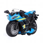 Leksaker Alrico 4046 Racing Motorcykel MC Metall Pullback 11cm