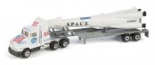 Bilar Lastbil truck med trailer Vit SpaceShip 19 cm