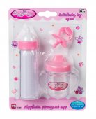Leksaker VN Baby Napp + Nappflaska + mugg i rosa