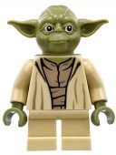 Lego Figurer Star Wars Yoda oliv 75208 LF51-11