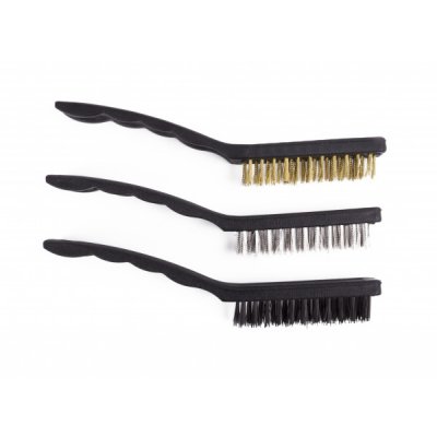 Verktyg Tillbehör 3st Stålborstar för metall,stål och smuts 20cm