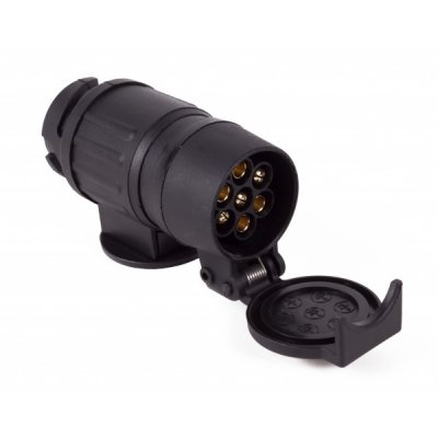 Bil Tillbehör Släpvagnsadapter Stickkontakt Dragadapter släpkärra 13 till 7 Polig