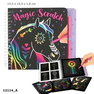 Top Model Topmodel Pysselbok Miss Melody Häst Hästar MINI Magic Scratch skrapa 15x13