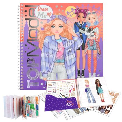 Top Model Pyssel bok Dress me up Christy Fergie Jill