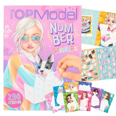 Leksaker Top Model Pyssel bok Number 290st Stickers June & Chocolate