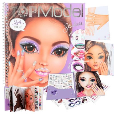 Leksaker Top Model Pyssel bok Dress me up Style me up Lila rest 1
