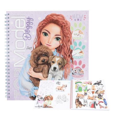 Top Model Pyssel bok Doggy Hund Hundar Lexy 2024 med stickers
