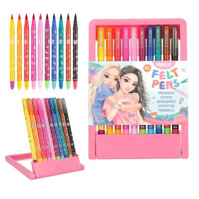 Top Model Topmodel Pyssel Filtpennor Feltpens Tuschpennor 10st Färger