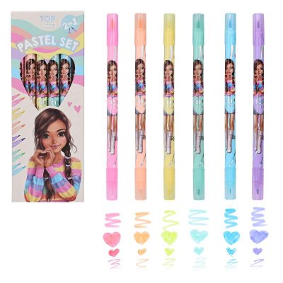 TOP Model Topmodel Pastel set 6st tuschpannor i pastel 2 in 1
