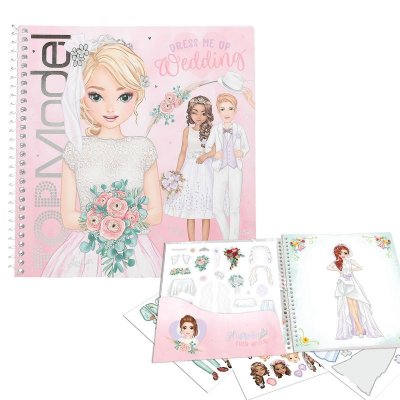 Leksaker Top Model Topmodel Pysselbok Dress me up Wedding Bröllop Louise