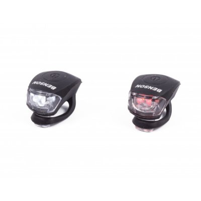 Cykel Fritid Cykellampa MTB 2-Pack Silikon SVARTA Vit & Röd lampa REST 7