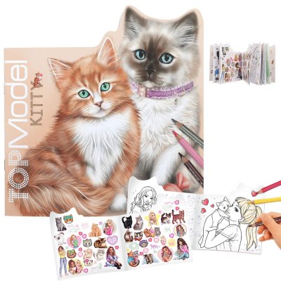 Leksaker Top Model Topmodel Pysselbok KITTY Katter Cats med stickers