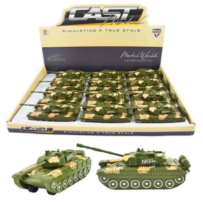 Leksaker Militär Military Tanks Stridsvagn Pullback 15cm 61834
