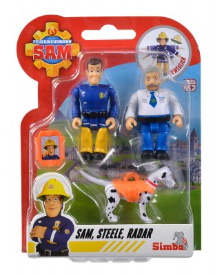 Simba Fireman Brandman Sam Figurer Double Pack Sam Steele Radar