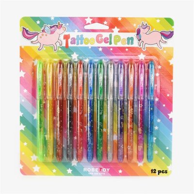 Leksaker Pyssel Pennor 11905 Tattoo Gel Pen Tatueringspennor 12 st