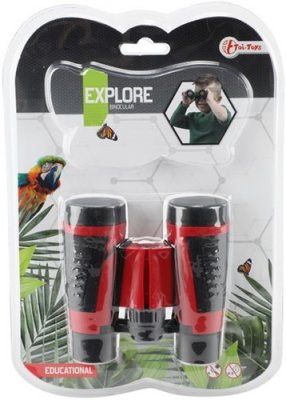 Leksaker Spionera Explore Binoculars Kikare 12x11cm Svart/Röd