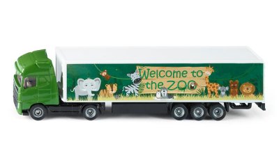 Leksaksbilar Bilar Cars SIKU Micki Metall Trailer Grön Zoo 1627 rest 1
