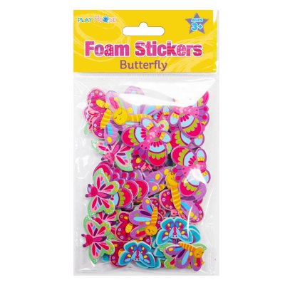 Klistermärke Pyssel Stickers FoamStickers Butterfly Fjärilar