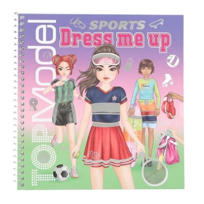 Top Model TopModel Pyssel bok Dress me up Sports med klistermärken
