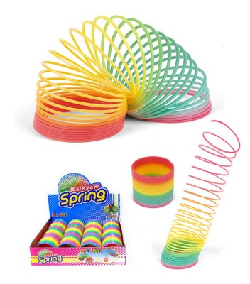 Leksaker VN 23304 Fjäder Spiral Magic Spring Slinky Rainbow 7cm