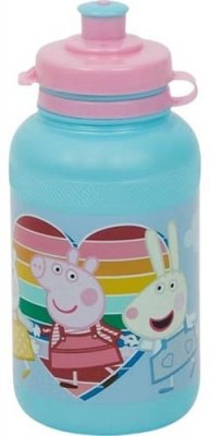 Peppa Pig Greta Gris 08129 Vattenflaska Dricksflaska 15cm 400ml Ljusblå