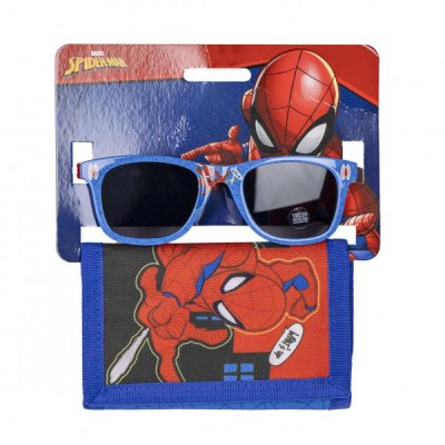 Wallet Plånbok & Solglasögon Barn Marvel Spiderman Spider-man Blåa 2486
