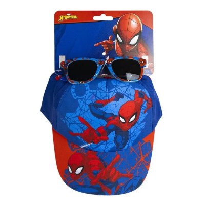 Keps + Solglasögon Barn Sunglasses Marvel Spiderman Spider-man Set