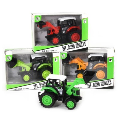 Leksaker cars bilar Robetoy 61273 Traktor 10cm Pullback FP Välj