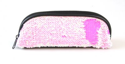 Suntoy Pyssel Pennfodral Pennfack Paljetter Rosa 21x7cm