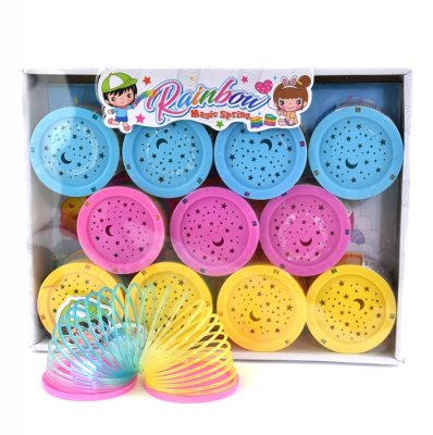 Leksaker 59074 Spiral fjäder LED Magic Spring Rainbow med ljus LIGHT 8cm