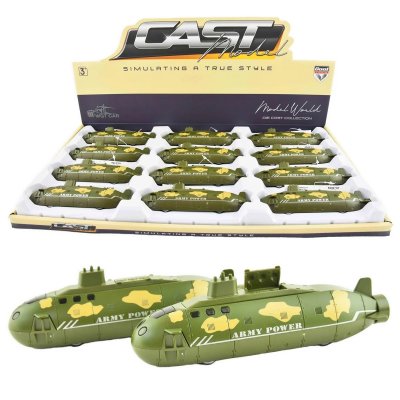 Leksaker Militär Military Ubåt Submarine Pullback 15cm 61841