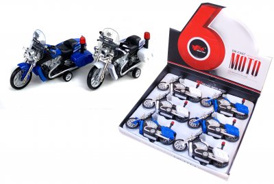 Leksaker Alrico 4048 Bilar Cars Motorcykel Polis 16cm Välj färg rest 3