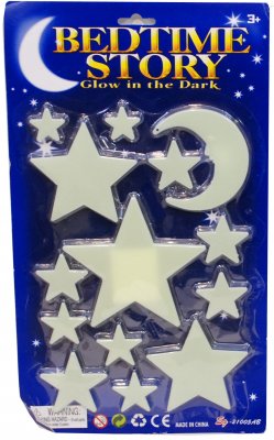 Alrico 4174/70022 Glow in the dark självlysande Stjärnor stickers 12st