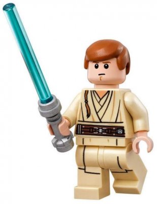 Lego Figurer Star Wars Obi Wan Young beige LF50-52A