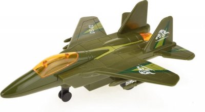 Leksaker Military Airplane Army Jet Fighter Flygplan metall 15cm Grönt
