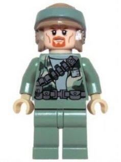 Lego Figur Endor Rebel Trooper red little beard BL5