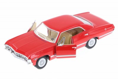 Robetoy Bilar Cars 13cm 61207 1:36 Chevrolet Impala 1967 röd