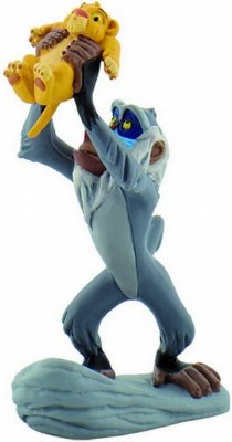 Micki Bullyland WD Figur Disney Lejonkungen Apan Rafiki med simba baby