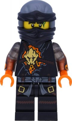 LEGO Ninjago Figur - Black Cole RX Black/orange LF51-23A