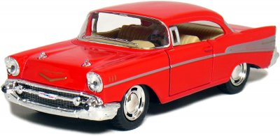 Robetoy Bilar Cars 13cm 61207 1:36 Chevrolet BEL AIR 1957 Röd