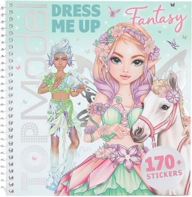 Top Model Pyssel bok Dress me up FANTASY Christy Mare + 170stickers