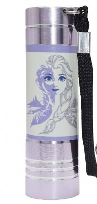 Disney Frost Frozen Alu Elsa Anna Ficklampa LED 9cm LjusLila rest 8