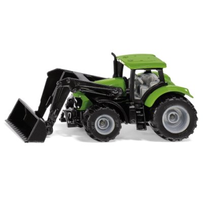 Bilar Cars SIKU Micki Traktor 1394 Deutz Fahr Front Loader Grön