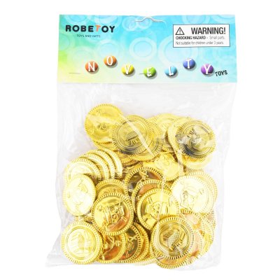 Leksaker 67907 Pirat Sjörövare 72st Guldpengar Mynt 3,5cm