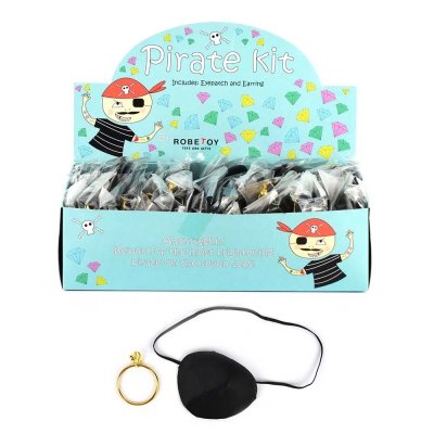 Leksaker 67909 Pirat Sjörövare Ögonlapp och Öronring X2